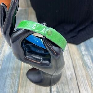 ⭐️Enamel on copper bangle bracelet artisan size 8”